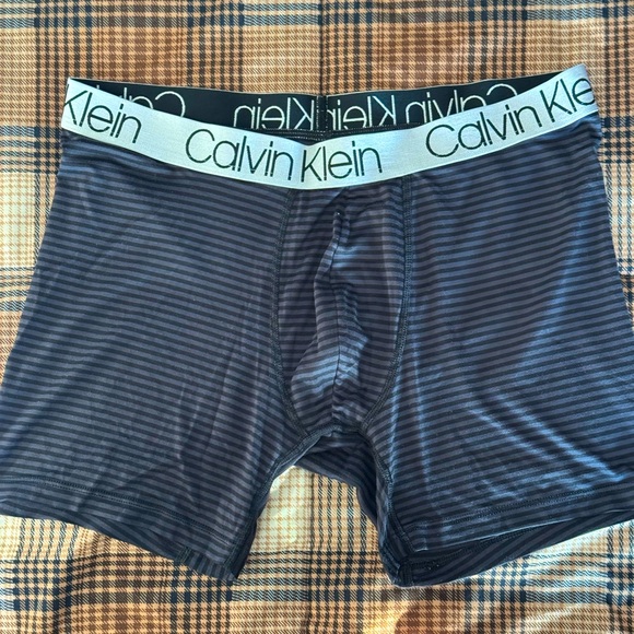 Calvin Klein Other - Calvin Klein black and gray striped boxer briefs large #underwear #CalvinKlein